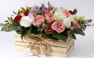 Как сделать модный букет в коробке из живых цветов — роз, тюльпанов, пионов, сладостей, конфет, шоколада, фруктов своими руками: идеи, фото, мастер-класс, видео