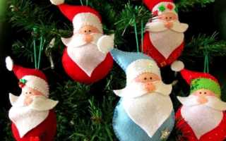 Новогодние игрушки из фетра своими руками с выкройками, схемами и шаблонами. Много идей поделок на Новый год