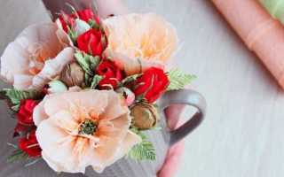 Цветы из гофрированной бумаги: ТОП-100 фото готовых вариантов + инструкции, как изготовить своими руками