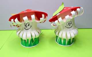 Поделки из одноразовых стаканчиков для детей с инструктажем, мастер-класс. Фото