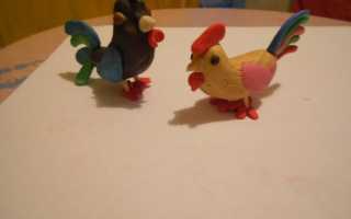 Красивый петух из пластилина. Как слепить петуха из пластилина и солёного теста. Петушок из пластилина — подробный МК