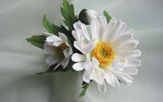 Ромашка из фоамирана: фото мастер класса, как сделать шаблоны и выкройки своими руками, видео пошагово, букет