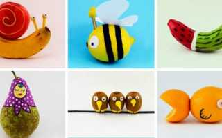 Поделки из различных природных материалов в школу и сад