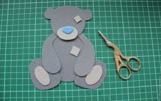 Мишка из фетра своими руками: выкройка и мастер-класс