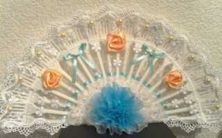 Веера и панно из разовых ложек и вилок