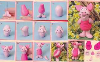 Поросята, свинки из пластилина, фигурки из мастики