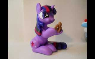 Как сделать пони из «Дружба — это чудо» из пластилина поэтапно с видео