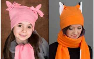 Шапочка из флиса – сотворение тепла и уюта своими руками