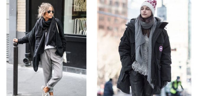 Как завязать шарф на куртку с капюшоном