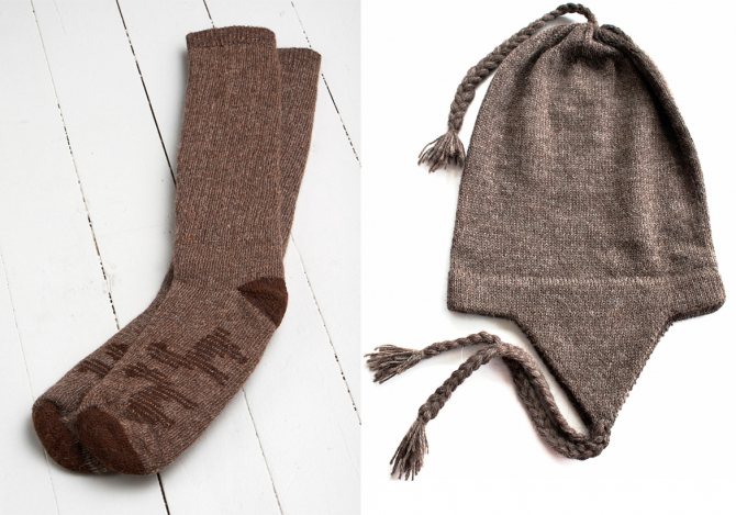 носки и шапка аз альпаки