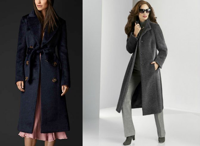 Пальто из шерсти альпаки