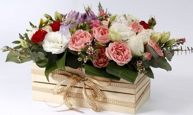 Букет в коробке