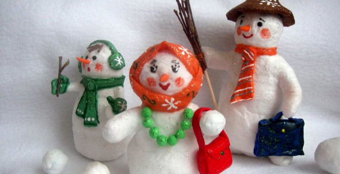 Елочные игрушки из ваты своими руками