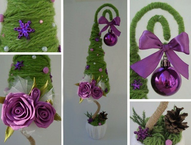 Картины из ниток разными техниками (фото и видео)