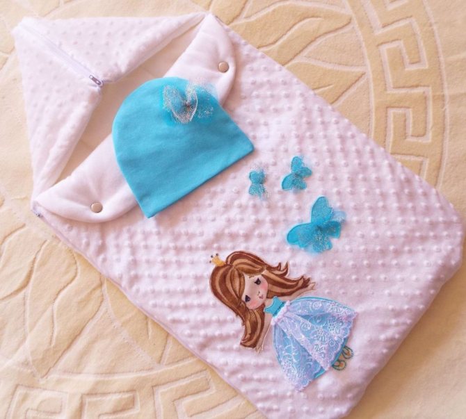 Конверт для новорожденной принцессы.