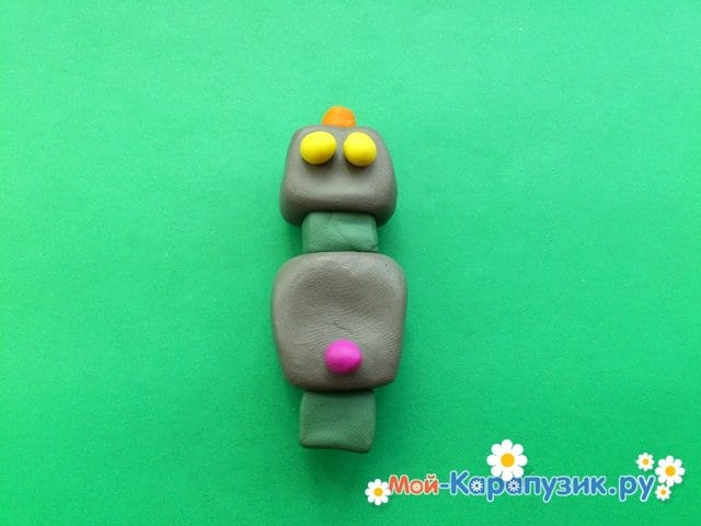 Лепка робота из пластилина - фото 4