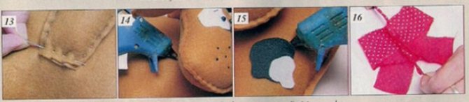 Щенок из фетра шаг 4