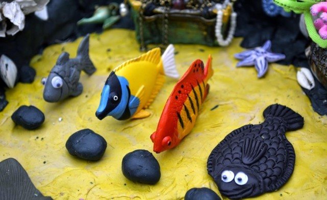 Золотая рыбка своими руками: мастер класс с фото