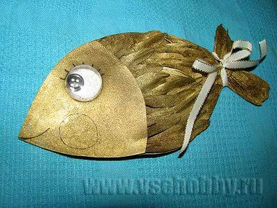 Золотая рыбка своими руками: схема и описание с фото