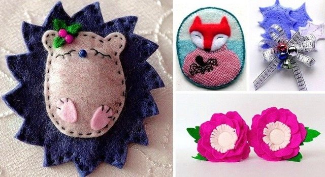 Броши из фетра своими руками: универсальное украшение на каждый день