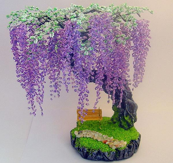 дерево из бисера