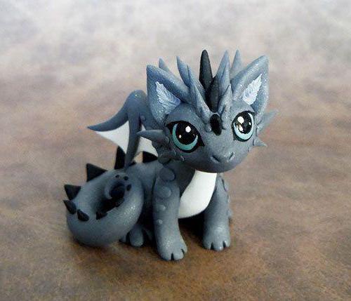 дракон из пластилина