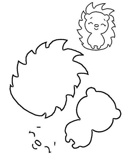 Ежик из фетра своими руками. Выкройки, схема, шаблоны, трафарет