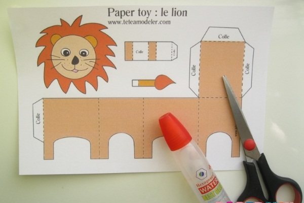 Игрушки из бумаги своими руками. Схемы, шаблоны для детей