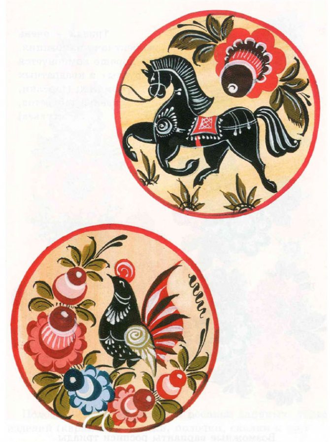 Композиции на круге (с гирляндой и одной розой)