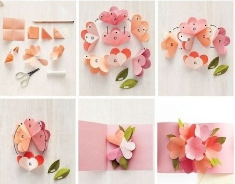 Открытка бабушке на день рождения от внука или внучки. Как сделать своими руками из бумаги. Пошаговая инструкция с фото для начинающих