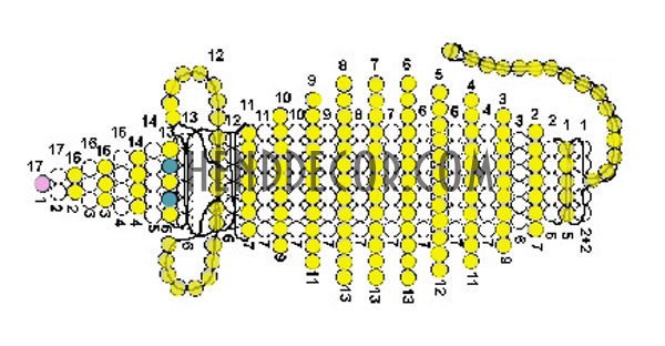 Плетем мышь из бисера по схеме и подробное описание для начинающих