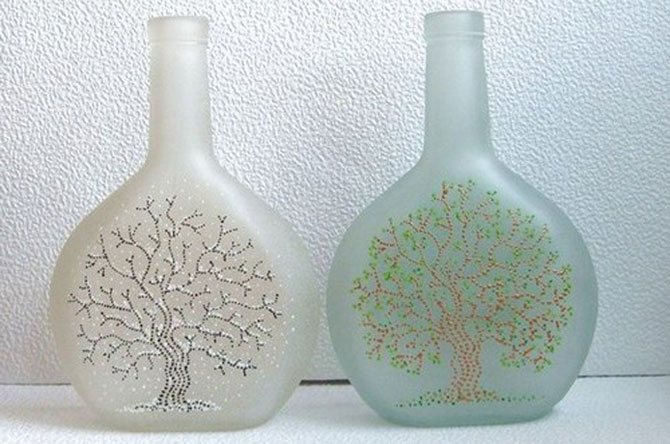 Роспись на бутылках