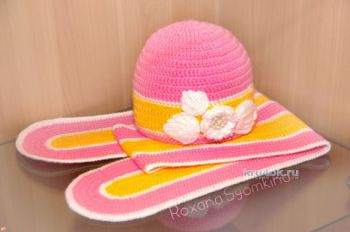 Шарф для девочки крючком