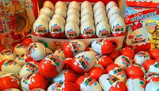 Шоколадные киндер-сюрпризы