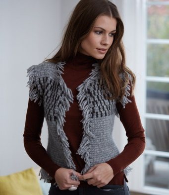 Тунисское вязание крючком: пледы, подушки, покрывала. Схемы из остатков пряжи