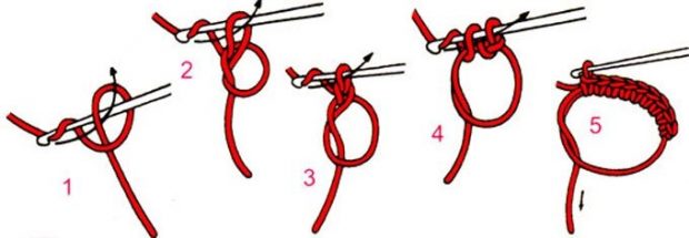 Волшебная петля в одну нить