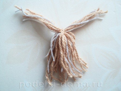 вязаная аппликация собачка 04