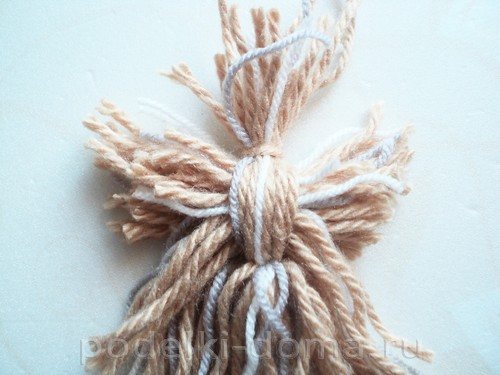 вязаная аппликация собачка 07