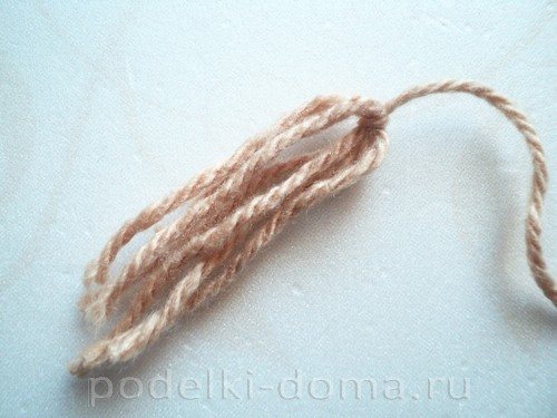 вязаная аппликация собачка 13