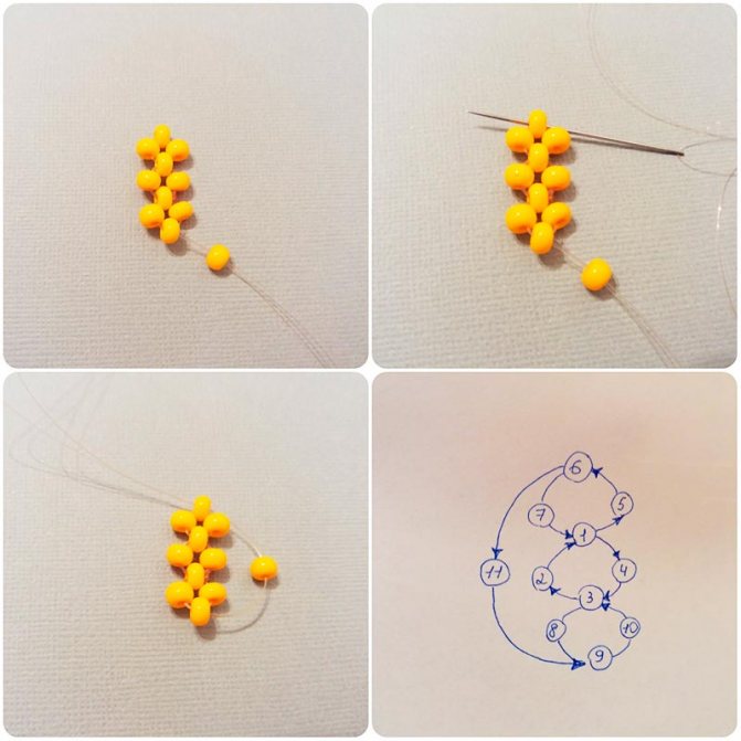 Жгут из бисера - 10 мастер-классов для начинающих